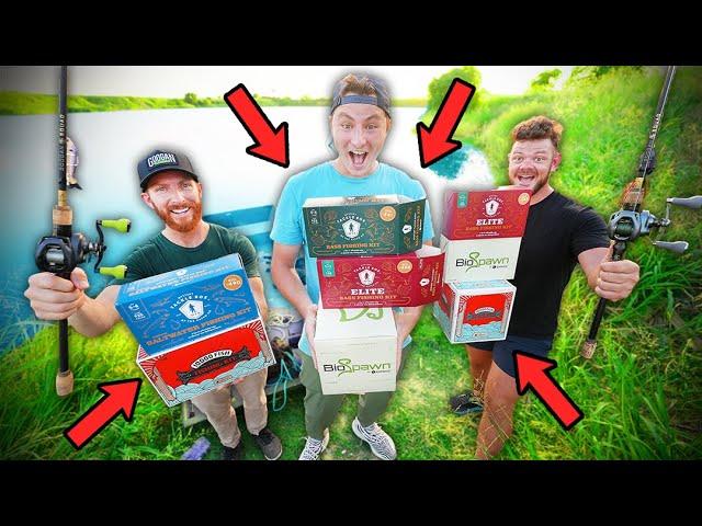 1v1v1 MYSTERY BOX Fishing Challenge (Big Fish!)