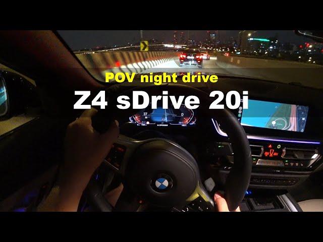 2024 BMW Z4 sDrive 20i POV night drive