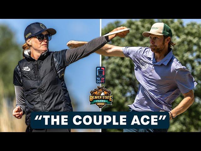 Holly Finley and Noah Fiveash (Disc Golf Couple) ACE The SAME HOLE On The SAME DAY