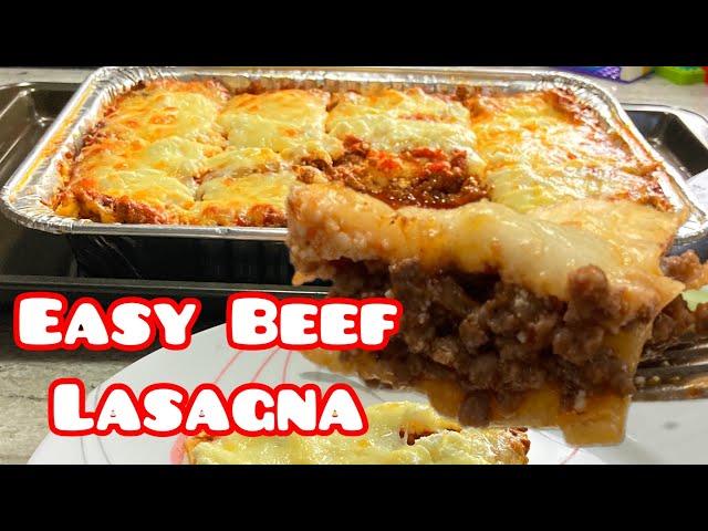 Easy Dinner it is A Beef Lasagna | Sasha's Homemade Cooking