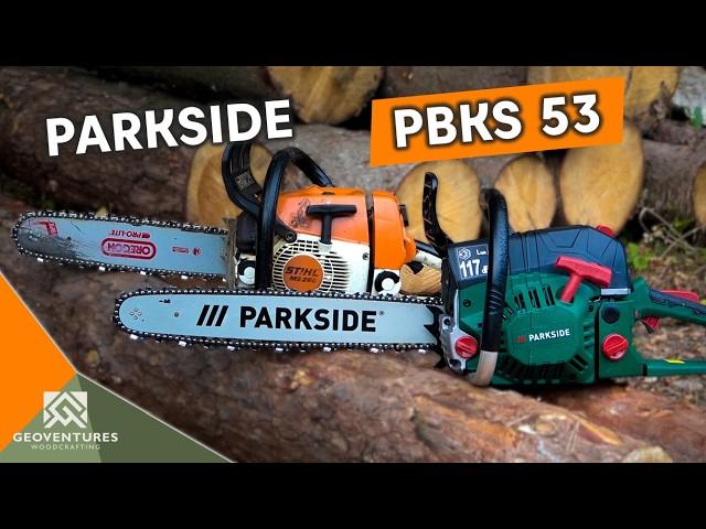 2kW Parkside PBKS 53 A2 Chainsaw vs. Stihl MS260