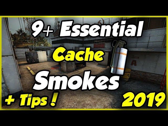 9 Essential Cache smokes [CSGO]