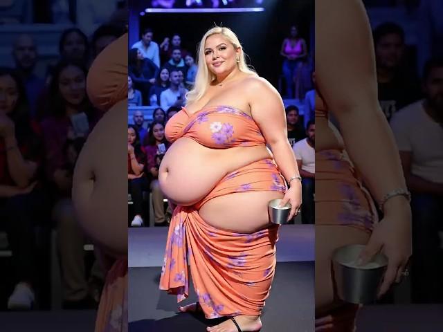 From Giant to Grace – Russian Blonde in Stunning Indian Dresses  #agt
