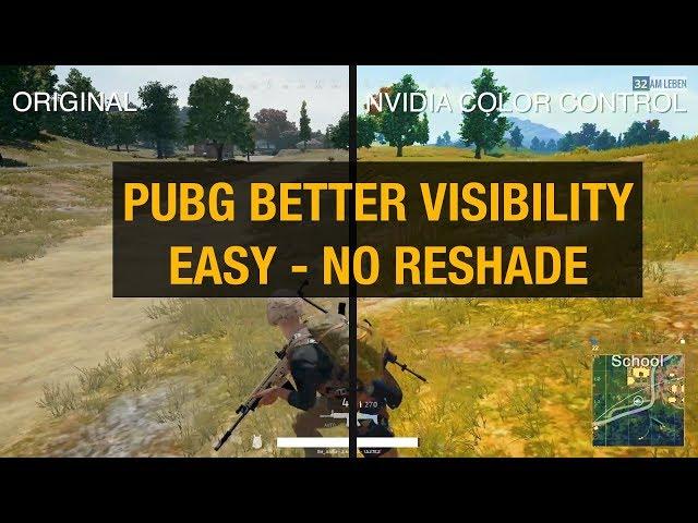 PUBG BEST GRAPHIC AND VISIBILITY / Easy digital vibrance without Reshade