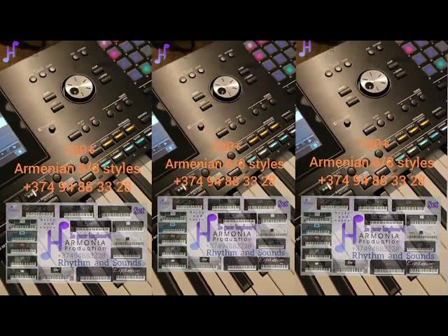 new 2024 set Armenian Армиански հայկական լիքը ռիթմեր 6/8 korg pa keyboard style sounds