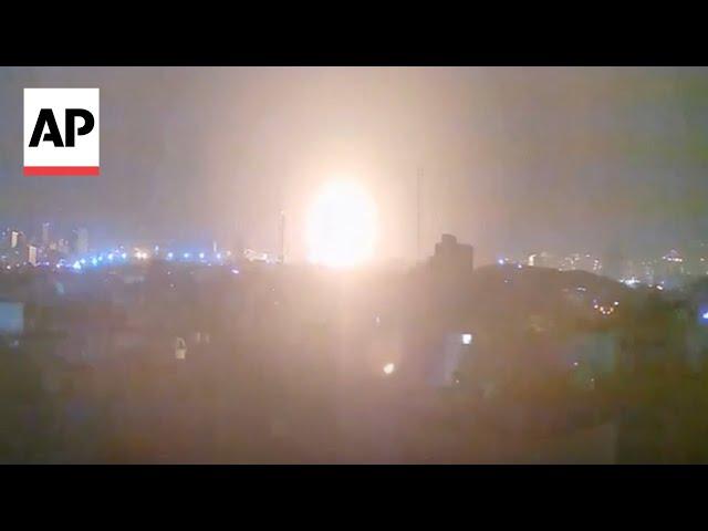 Video captures explosions in Tehran as Israel strikes Iran