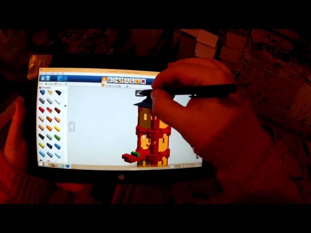 LEGO Digital Designer on my Surface Pro 2