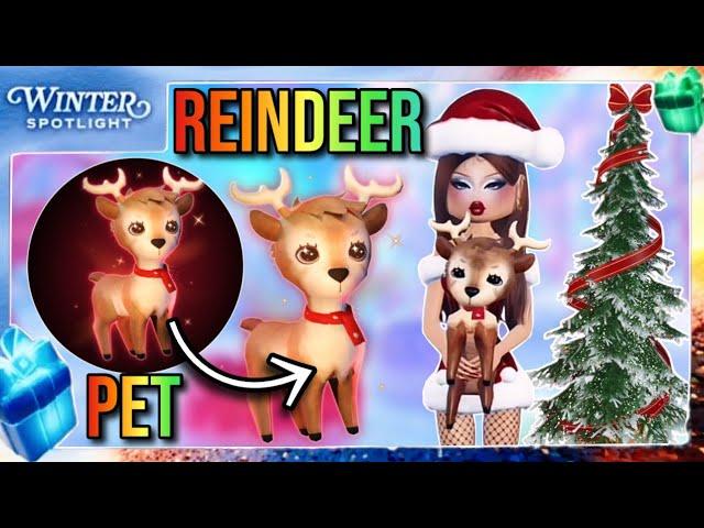 NEW UPDATE! HOW TO GET RARE REINDEER PET | Roblox Dress To Impress Winter Spotlight