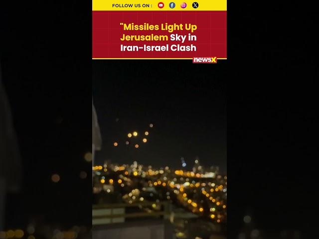 Iran Israel War Video | Missiles Light Up Jerusalem Sky as Iran Launches Attack on Israel June 14