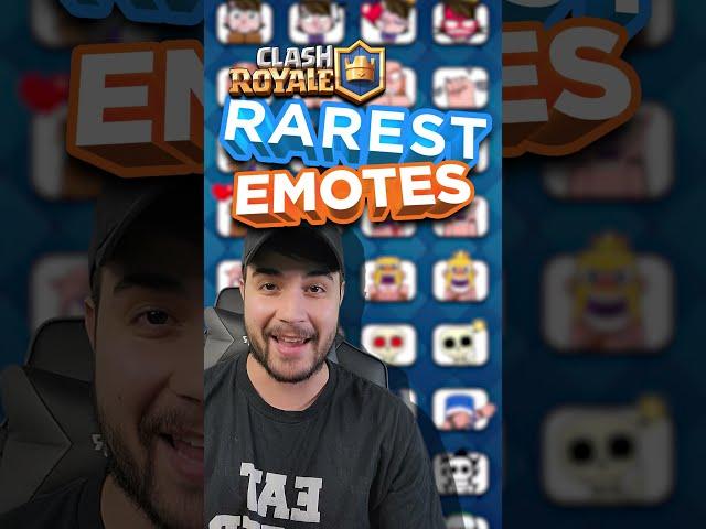 5 of the RAREST Emotes in Clash Royale  #shorts