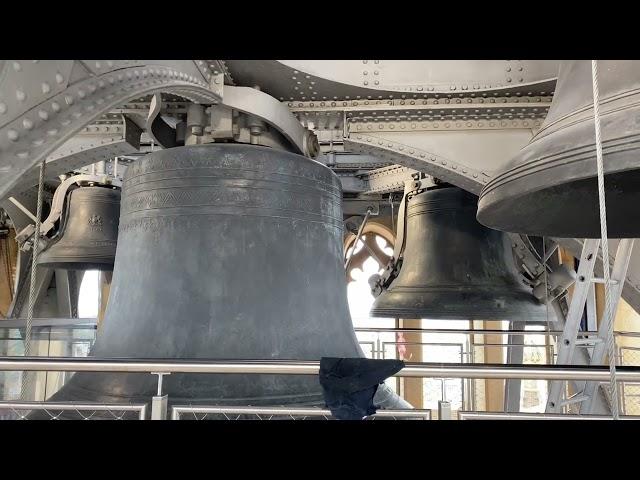 Big Ben 3 quarter hour hammer testing in the belfry (restoration process 2022) no chimes