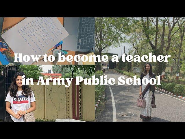 How I became an Army Public school teacher!