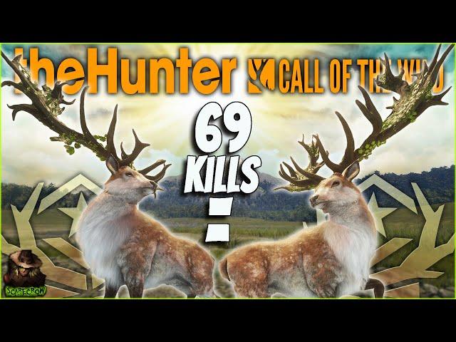 We Hunted 2 Great One Red Deer 69 Kills Apart... NICE! Call of the wild