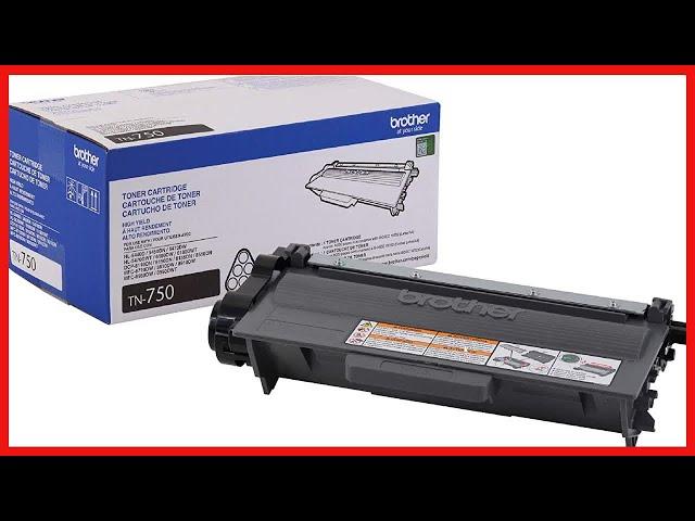 Brother Genuine High Yield Toner Cartridge, TN750, Replacement Black Toner