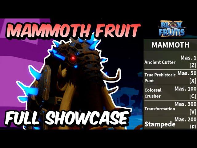 NEW Mammoth Fruit FULL SHOWCASE! | Blox Fruits Mammoth Fruit Full Showcase & Review