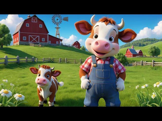 Moo Moo Brown Cow | Fun Nursery Rhyme for Kids | Sing-Along Song