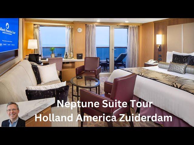 Neptune Suite Tour I Holland America Zuiderdam #travel #luxurytravel