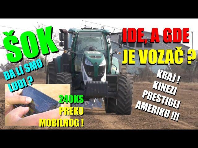 ŠOK - MOBILNI UMESTO VOLANA - TRAKTOR  zver od 240 konja - kojim se upravlja TELEFONOM - GDE JE TO?!