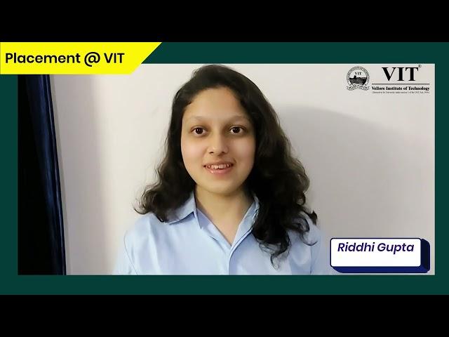 Placement Testimonials | Vellore Institute of Technology