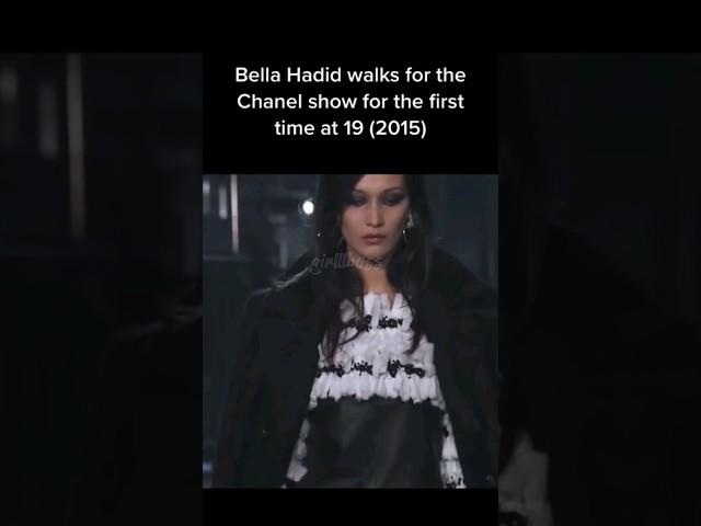 Bella Hadid walks for Chanel #viral #model #bellahadid #chanel