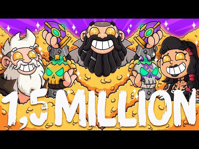 WE STACKED almost 1.5 MILLION GOLD IN LOOT!!