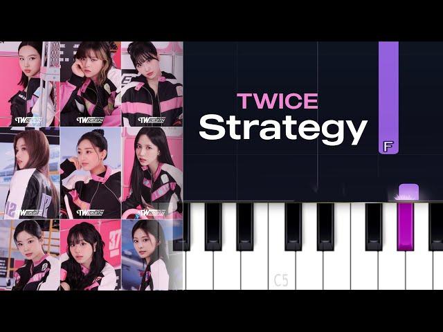 TWICE - Strategy (Piano Tutorial)