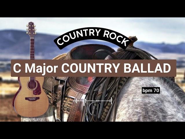 C Major Country Ballad Backing Track bpm 70