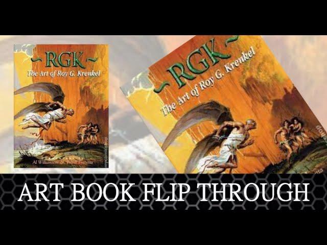 The Art of ROY  KRENKEL. Fantasy art book flip through.