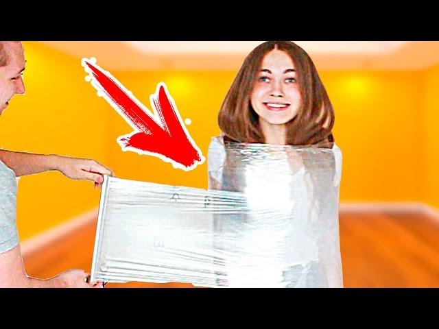 100 МЕТРОВ ПИЩЕВОЙ ПЛЕНКИ! ЧЕЛЛЕНДЖ! 100 layers plastic wrap CHALLENGE !!!