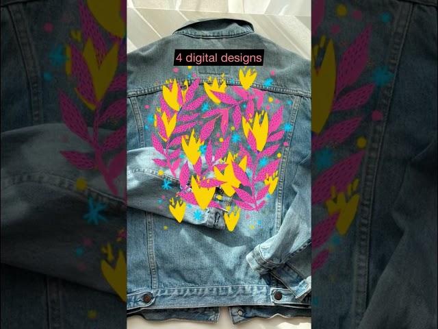 #denimjacket #customdenimjacket #customdenim #embroidery #posca #modernembroidery #poscaart