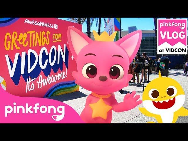 [Pinkfong Vlog] Pinkfong's first Vlog at VIDCON | VidCon 2019 | VidCon Annaheim | Vtuber Vlog