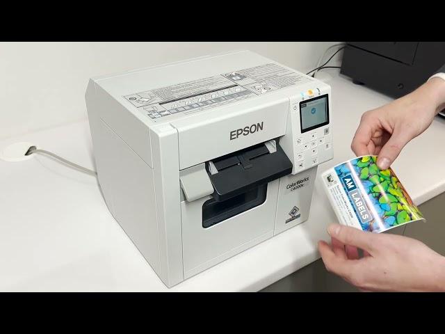 Epson ColorWorks C4000e Colour Label Printer - Demonstration