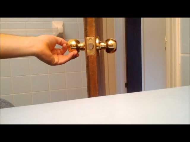 How To Install A Door Knob Or Replace An Interior Door Knob