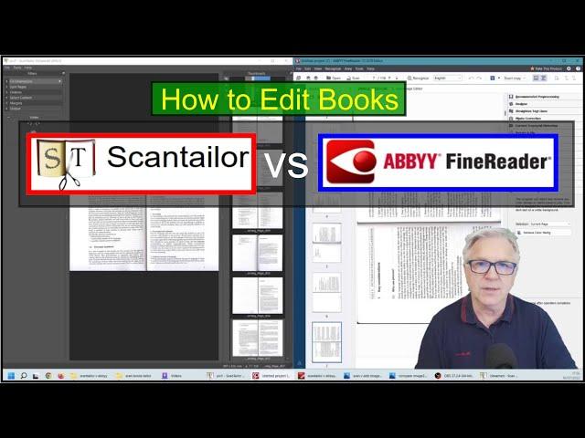 How to edit books with Scan Tailor v Abbyy Finereader