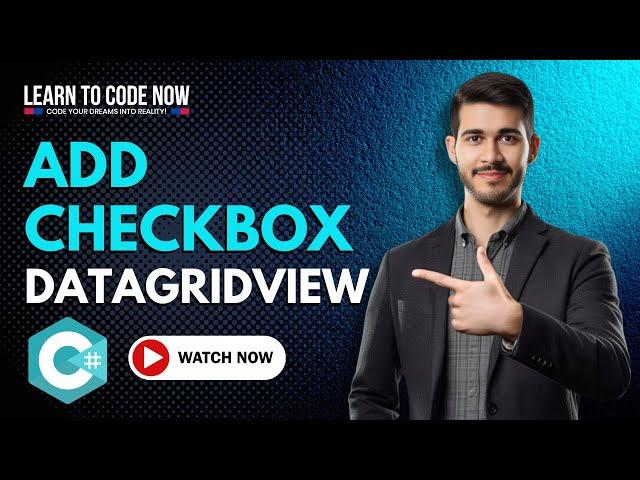 C# Tutorial: How to Add One CheckBox in Datagridview C# | Add Checkbox in DataGridView Column