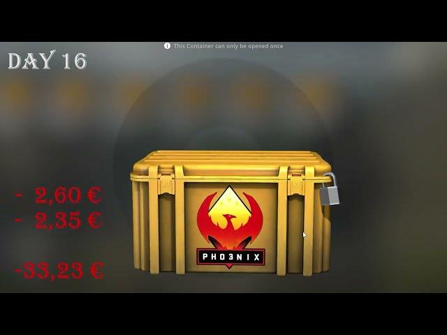 Phoenix csgo case opening || Day 16 || Opening every day a csgo case