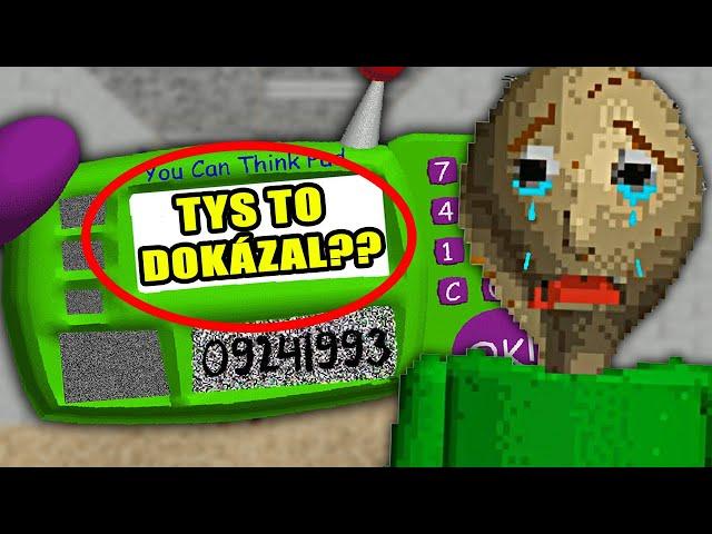 Našel jsem PRAVDU o Baldiho NEMOŽNÉ OTÁZCE? (skoro) | Baldi's Basics Remastered