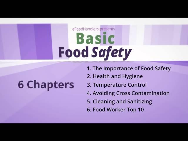 Basic Food Safety: Introduction (English)