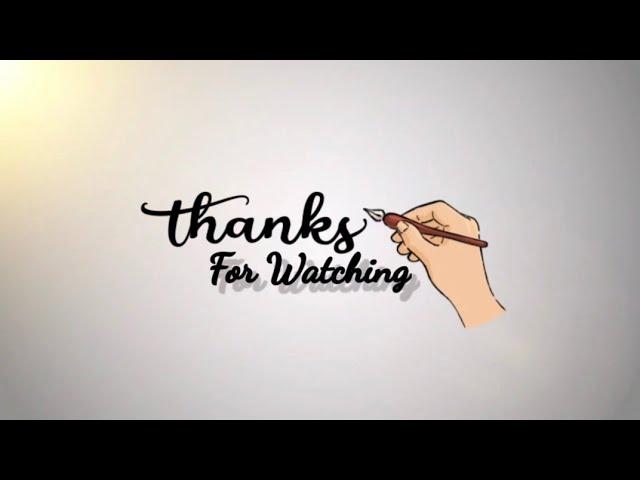 Thanks For Watching - Outro - No Copyright