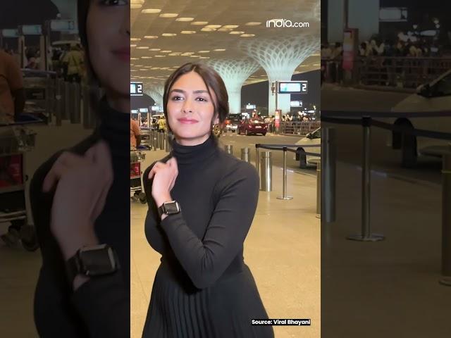 Mrunal Thakur rocks the airport look in style