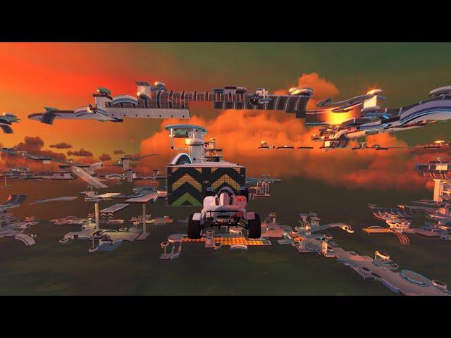 Trackmania | 128³ Sunset Overdrive - longest inhuman technical fullspeed map  | 4K