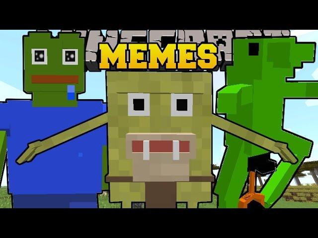 Minecraft: MEMES (DAT BOI, PEPE THE FROG, SPONGEGAR, MLG VIALLGER & MORE) Custom Command