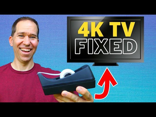 I fixed a broken 4K 55” TV with TAPE  | How to fix a TV with a blank screen