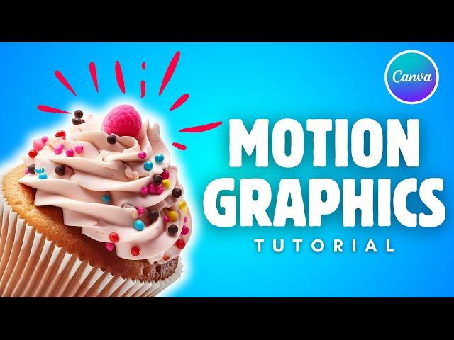 Motion Graphics Tutorial in Canva - Create Food Video Ads in Canva