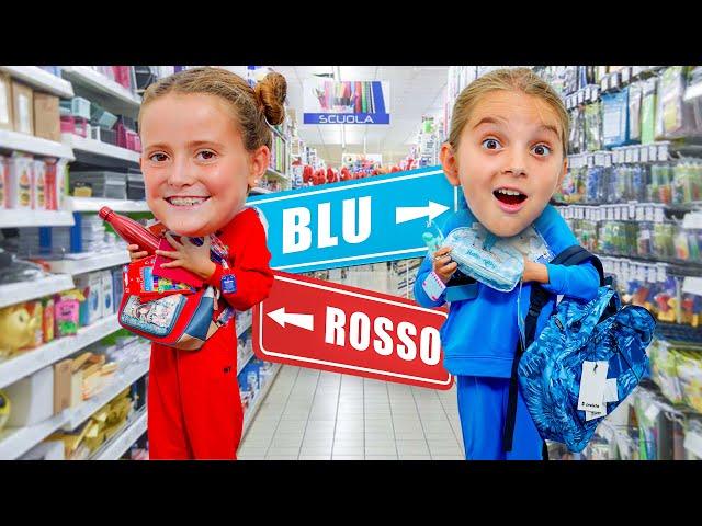 BLU vs. ROSSO - Back to School Color Challenge