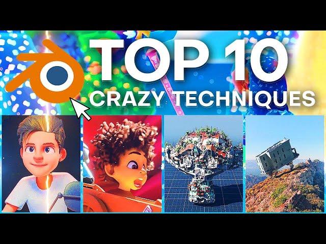 Top 10 Crazy Blender Techniques #6 - Legendary Creators