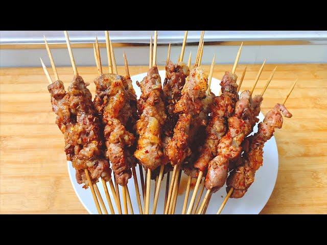 Explain in detail the summer barbecue "mutton skewers", picking meat marinating skills!