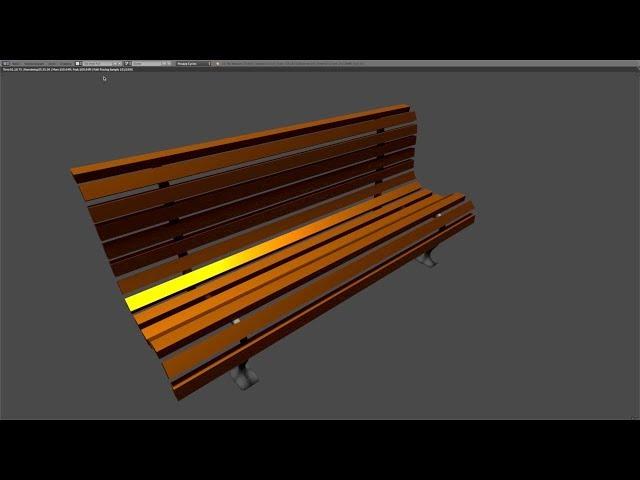 Как сделать скамейку в Blender?