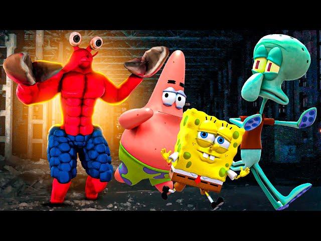 MUTANT MR. KRABS Hunts SpongeBob in HIDE & YEET!