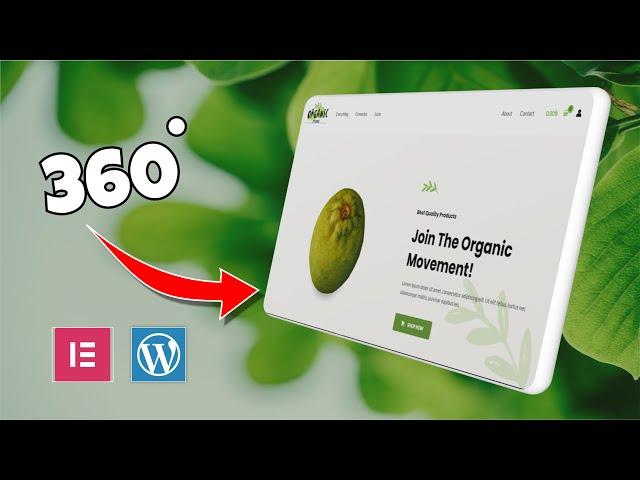 Creating a 360 Degree Image Rotation Effect in Elementor for WordPress 3D Object Viewer